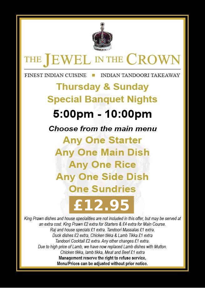 The Jewel in the Crown Finest Indian Cuisine